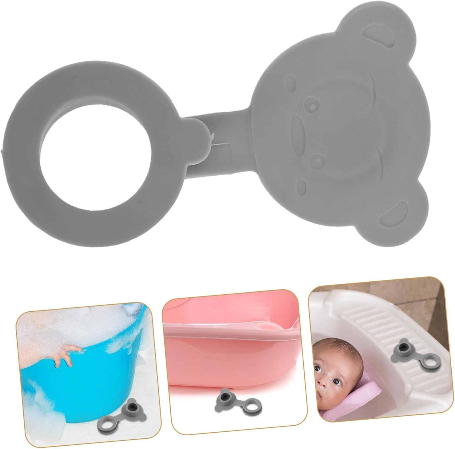 DIYEAH Silicone Bath Tub Drain Stopper Plug