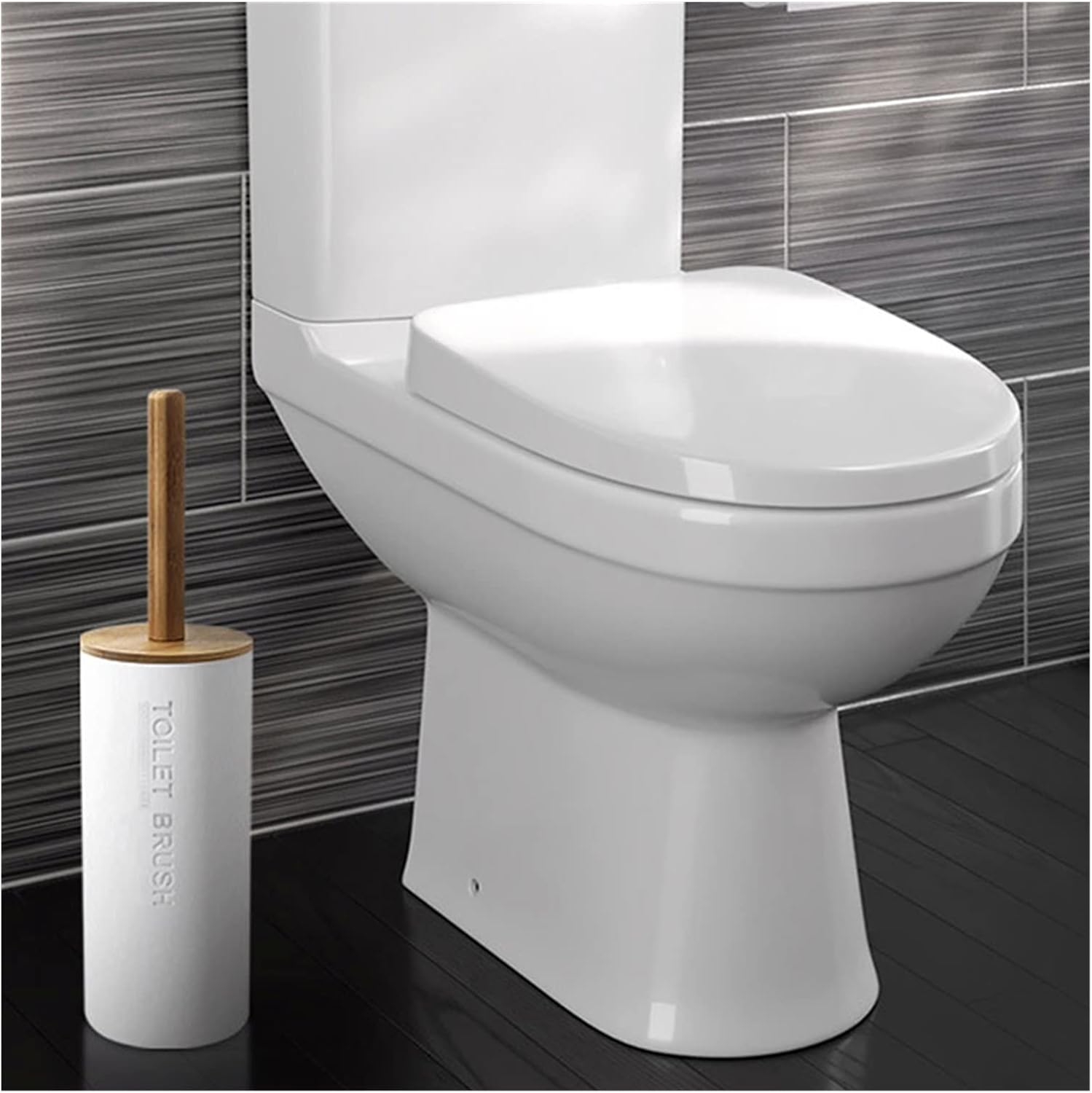 INPETS Toilet Brush Set with Base Holder