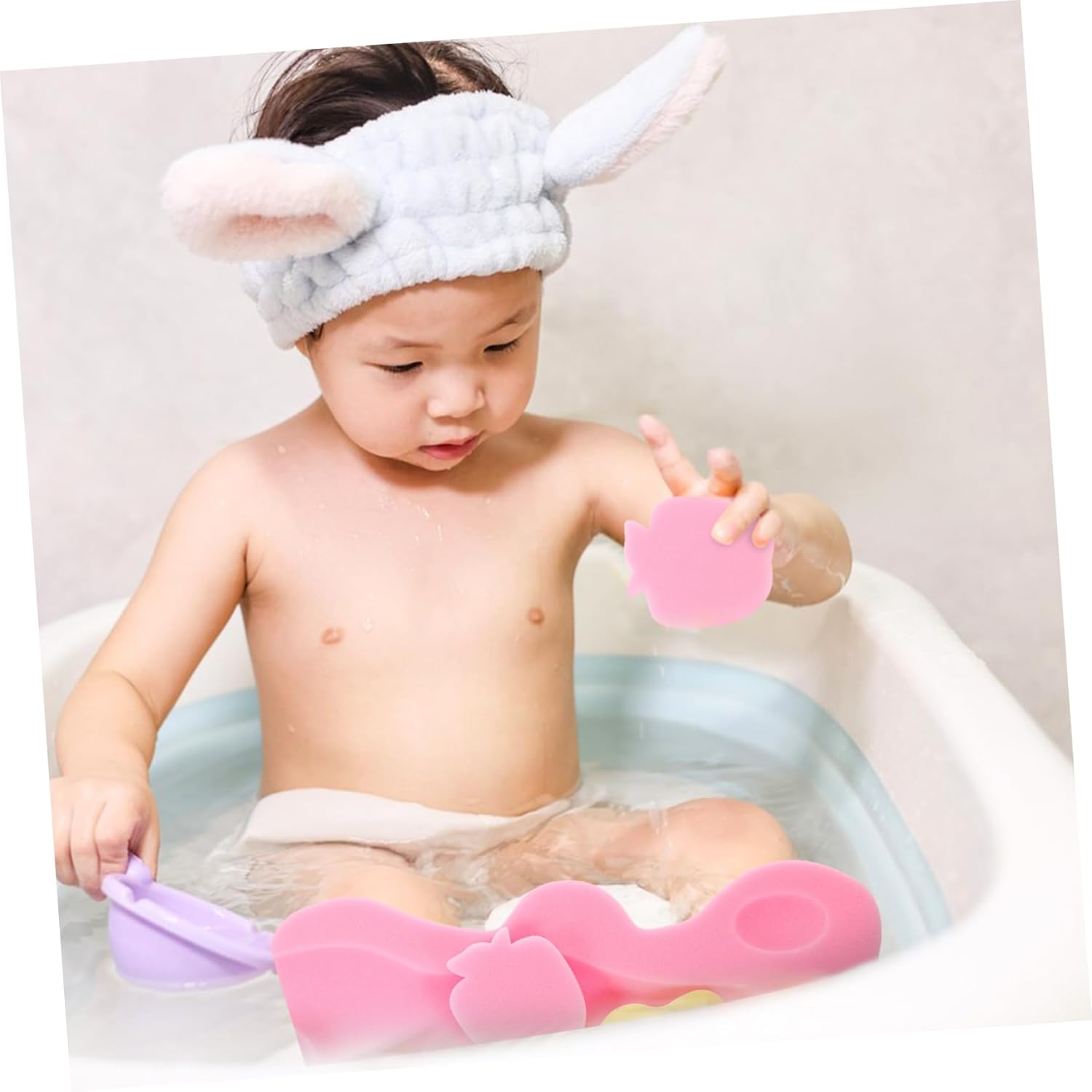 GALPADA Non-Slip Bath Cushion Mat for Newborn