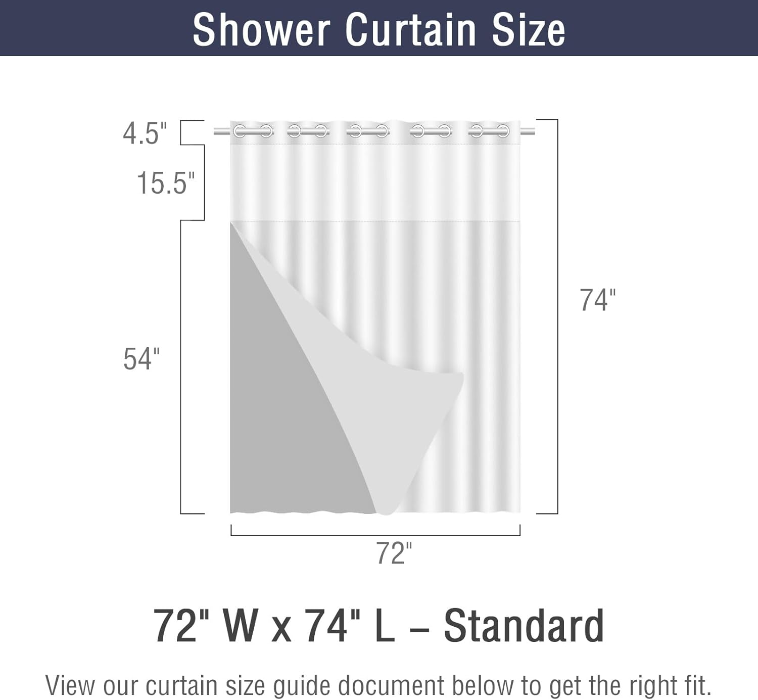 Gibelle Eucalyptus Print Shower Curtain Set with Liner 72x74