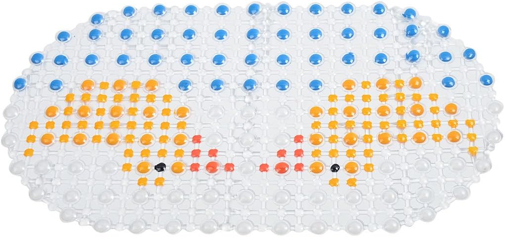 Qtqgoitem Rubber Duck Print Bath Mat Pad 67x37cm