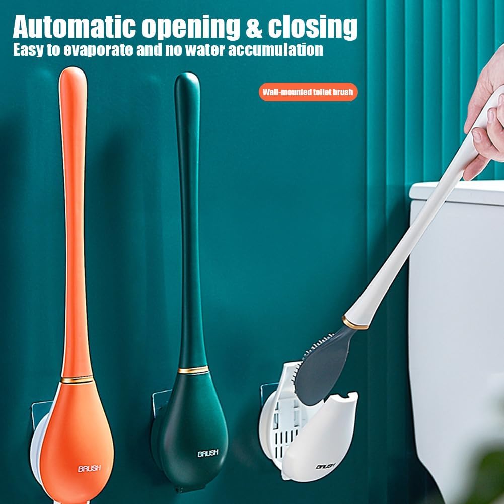 Lekxagabo Toilet Brush with Holder Green