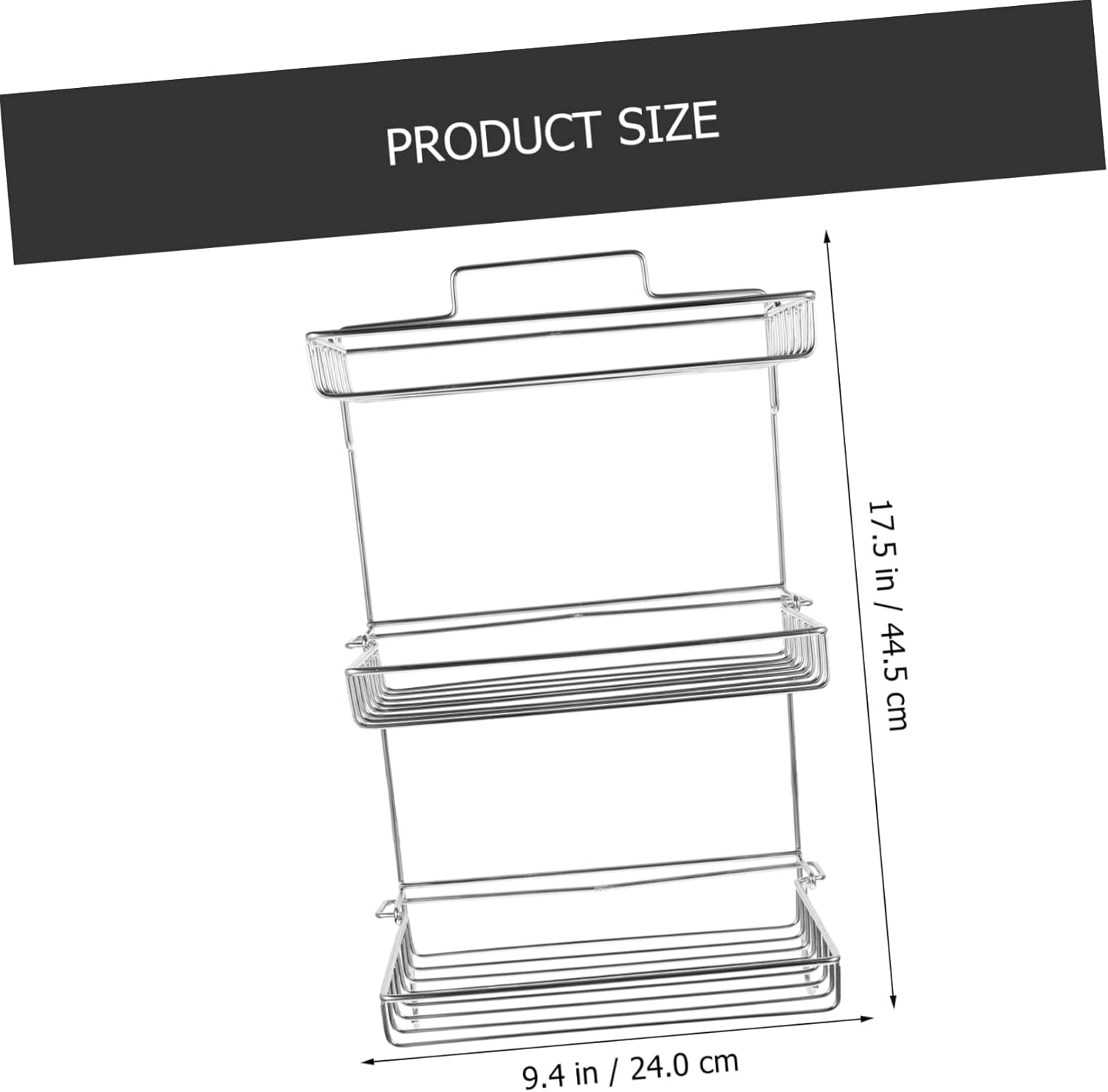 COSMEVIVI Stainless Steel Wall Mounted Shower Caddy