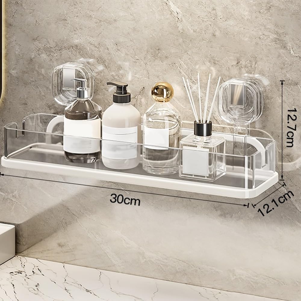 Shower Caddy with Suction Cup Mount Wall Storage Rack