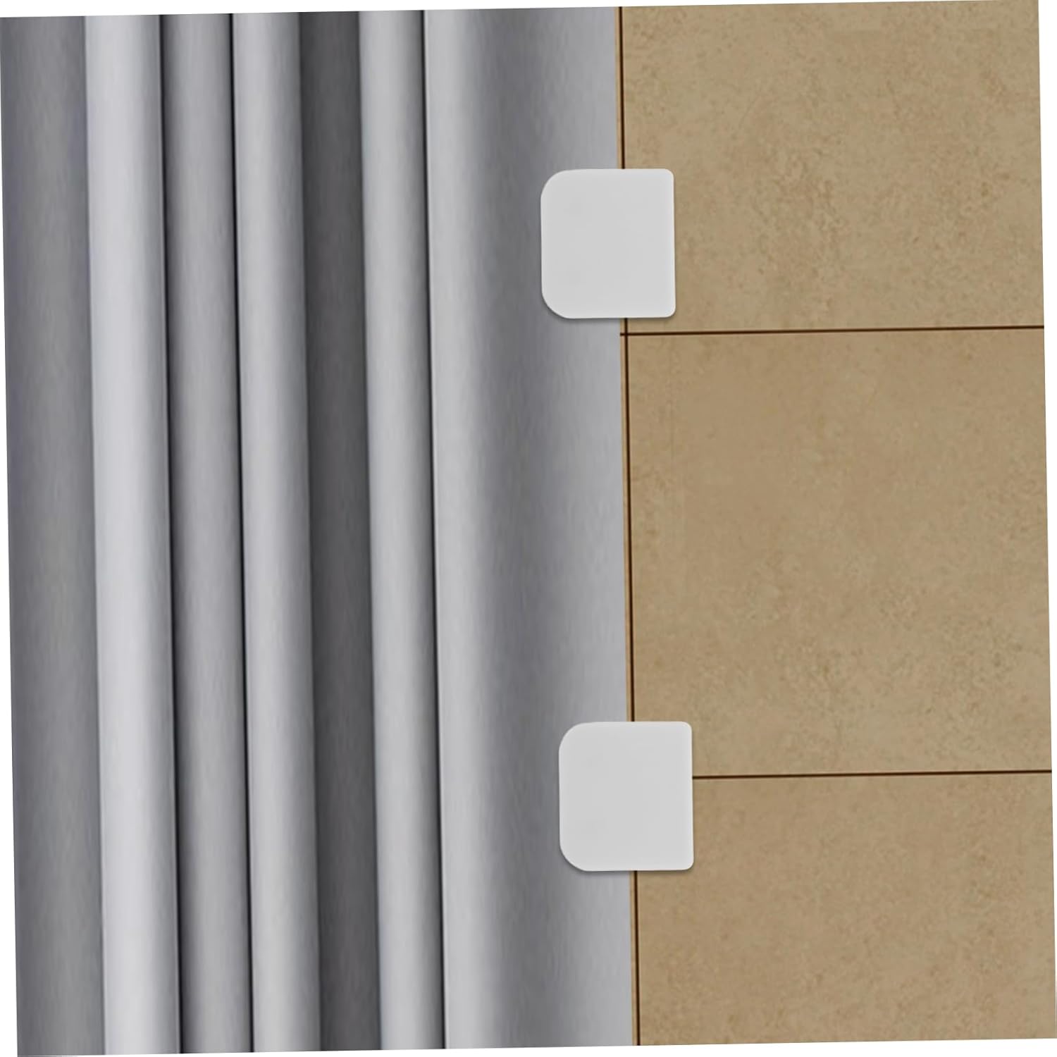 Alipis 4-Piece Shower Curtain Clips Non-Slip Self Adhesive