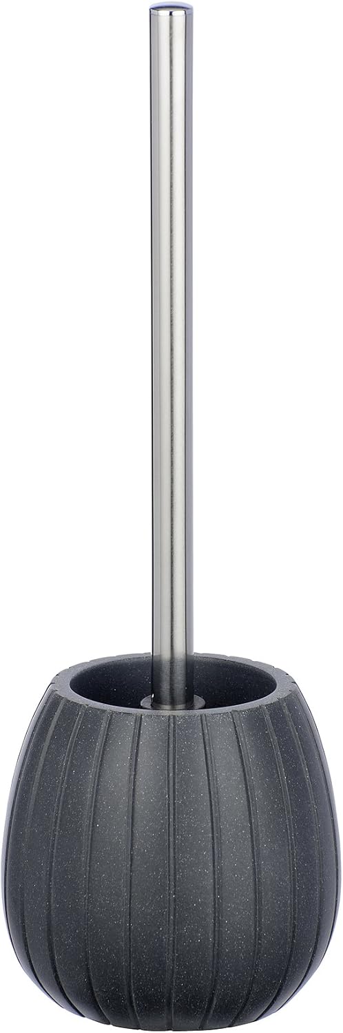 Wenko Cantaloup Toilet Brush Holder Anthracite 13 x 13 x 37 cm Grey