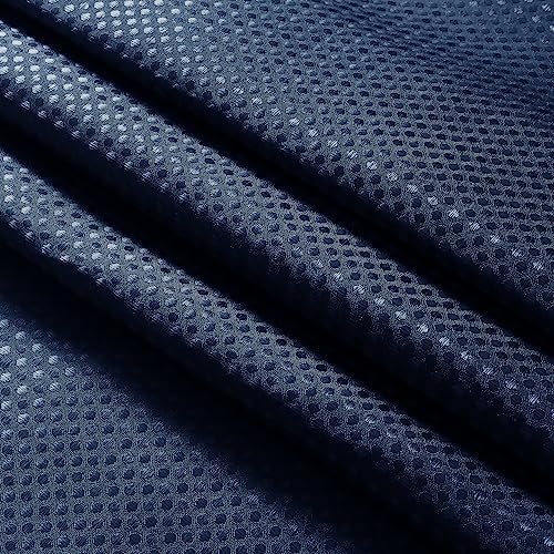 Naturoom Navy Blue Waffle Shower Curtain Set
