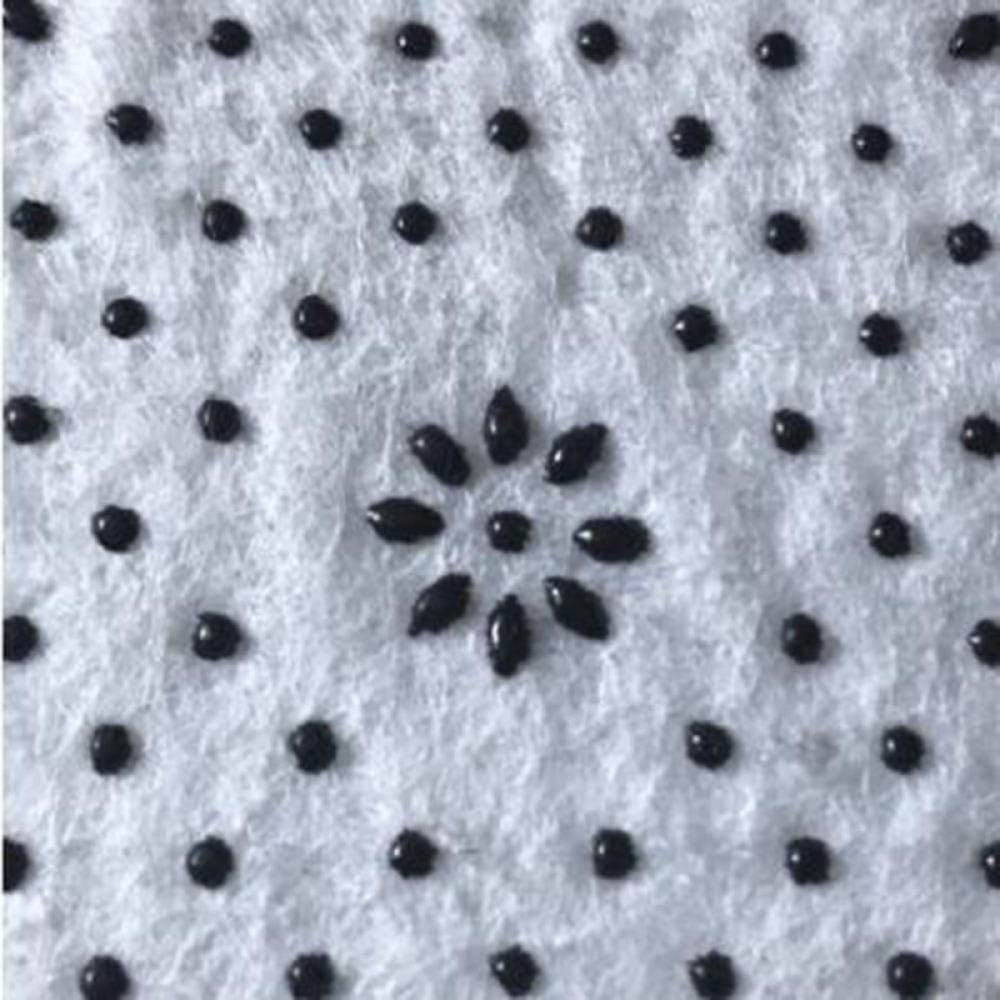 Uphome Bath Mat Leopard Stripe Black White Flannel Non-Slip