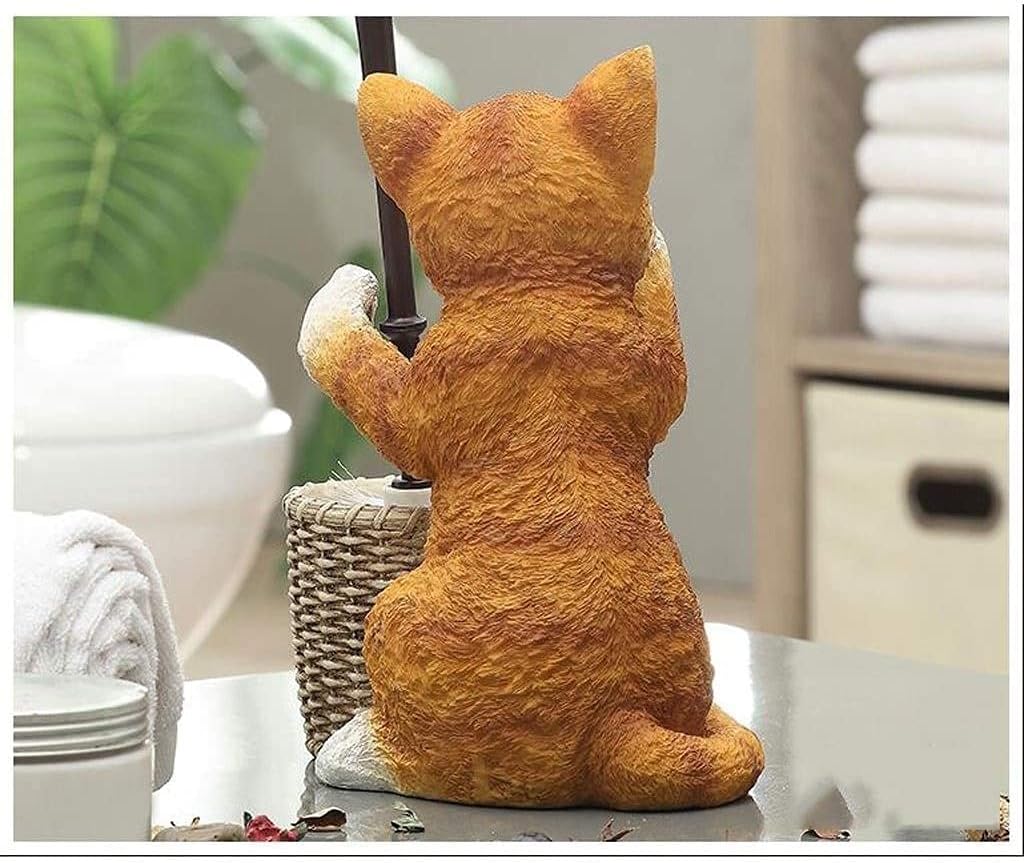 Inktus Resin Toilet Brush Set with Bracket and Holder