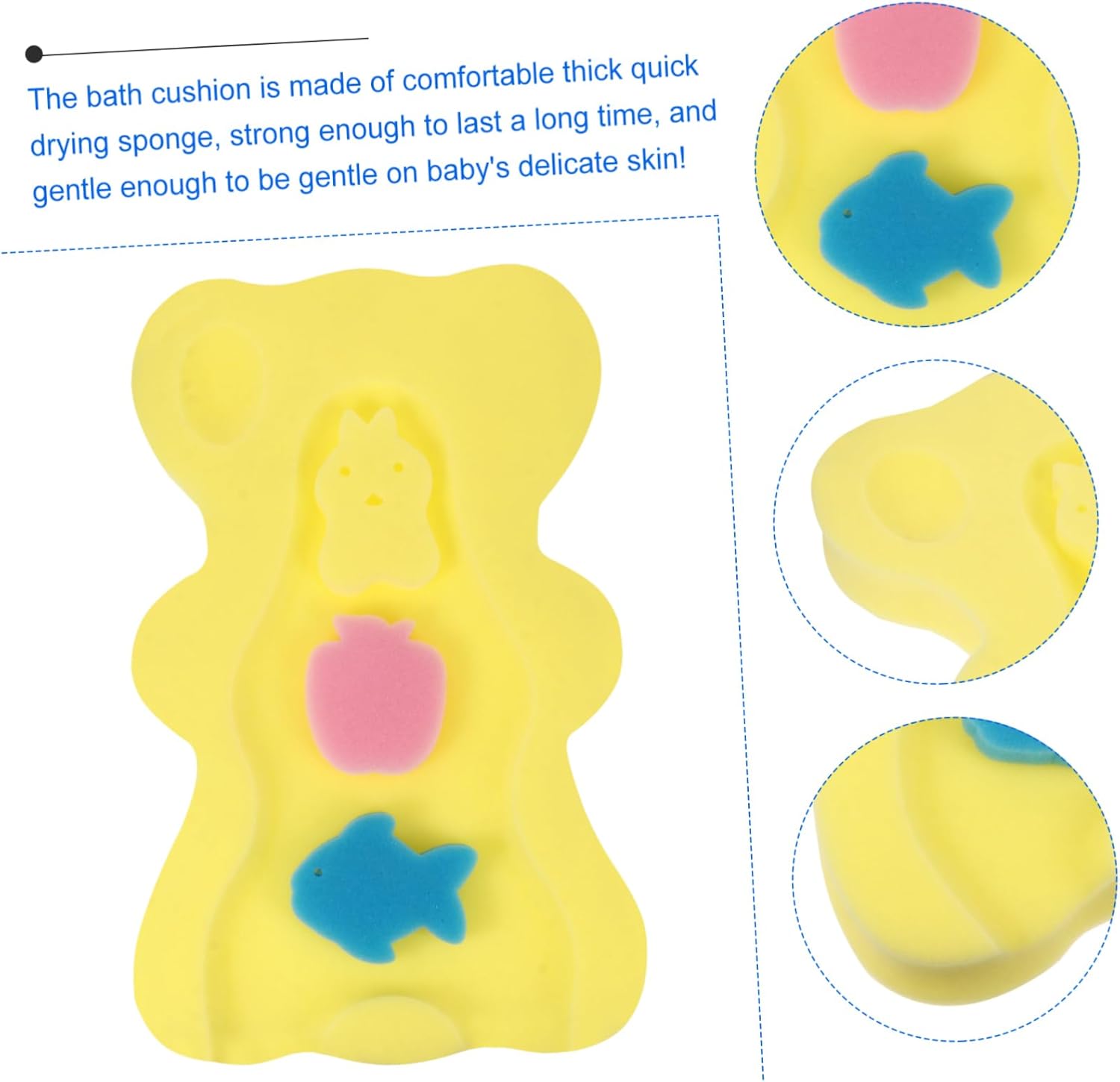 BESPORTBLE Soft Skid-Proof Bathtub Cushion