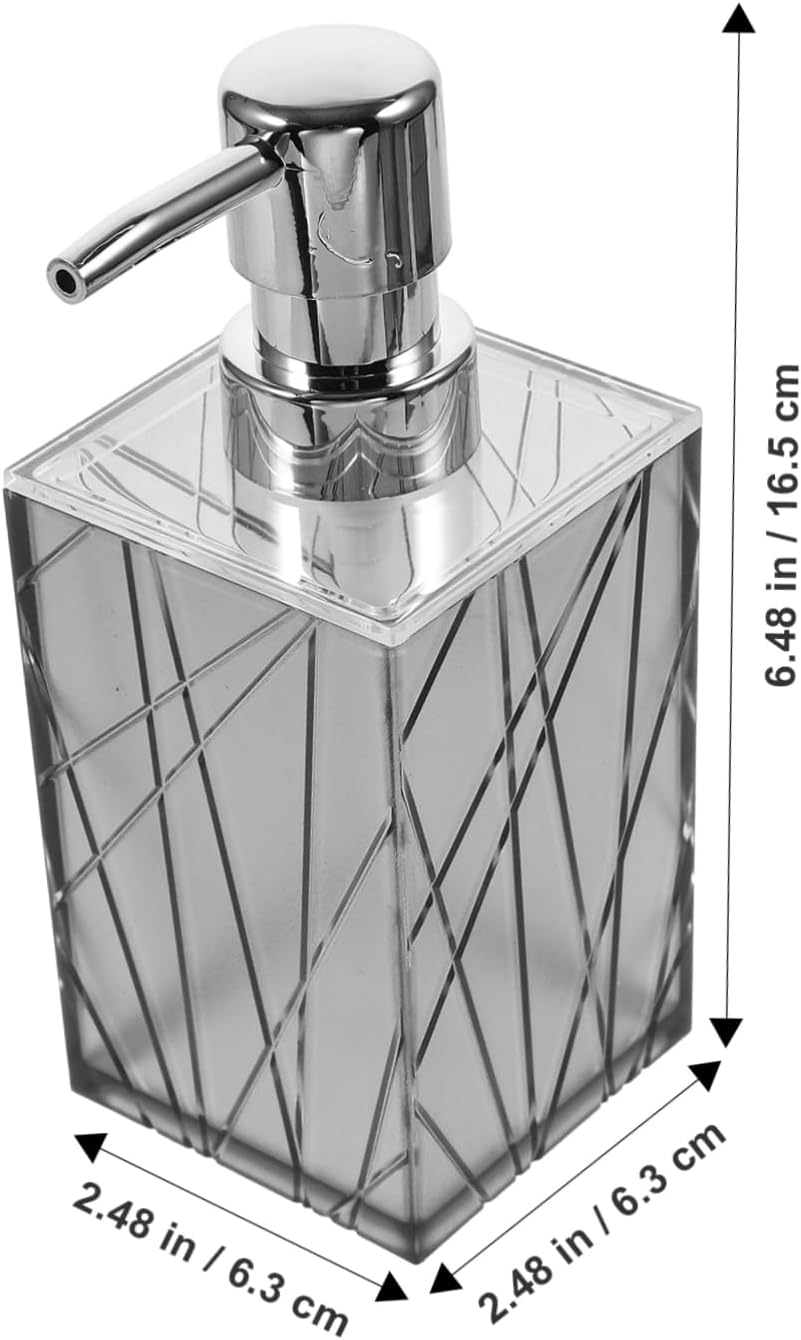 Alipis Bathroom Accessory Set with Shampoo Dispenser and Toothbrush Holder