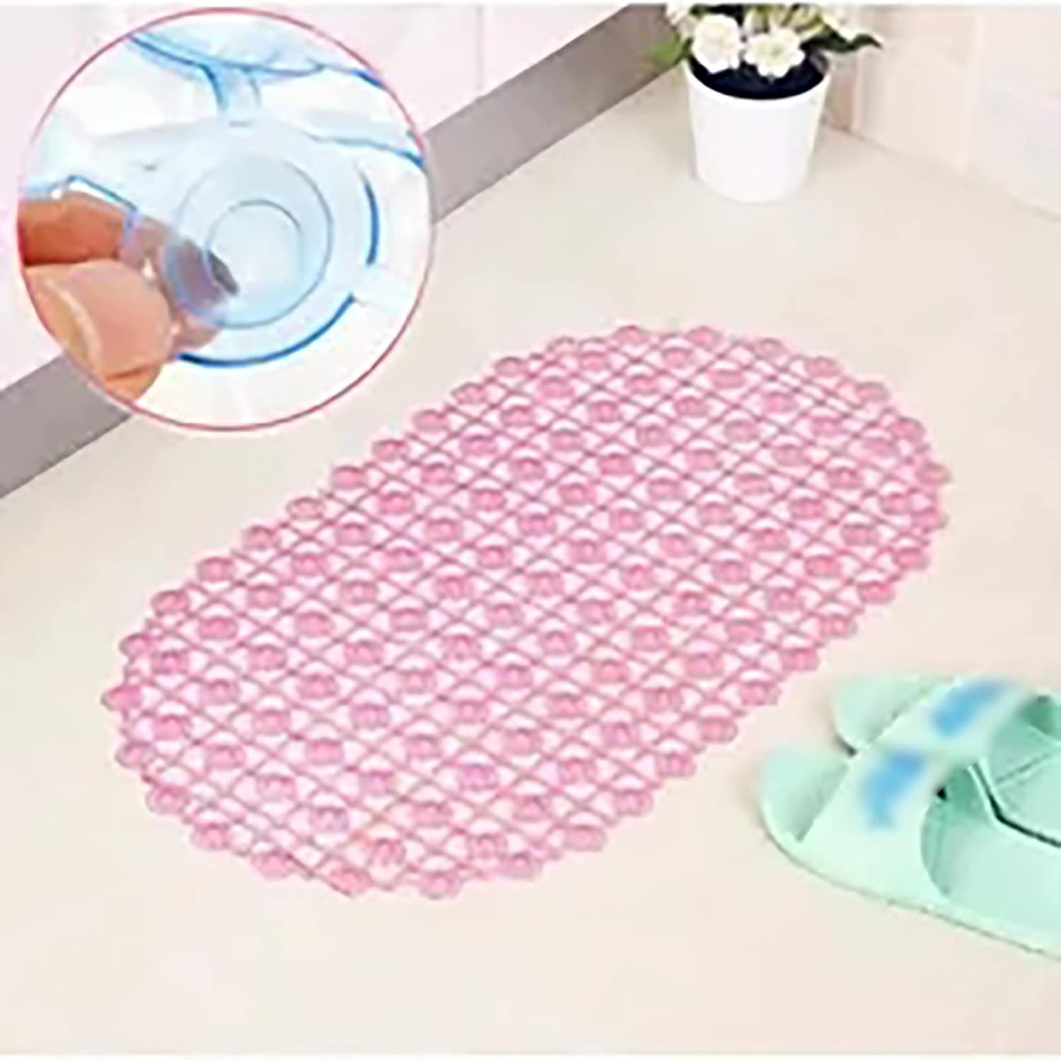 TUNKENCE Front Door Mat with Suction Cups Non Slip