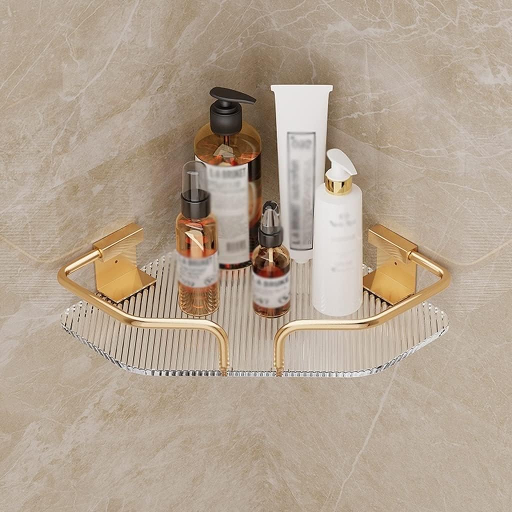 ANNBKA Gold Single Layer Shower Caddy Organizer