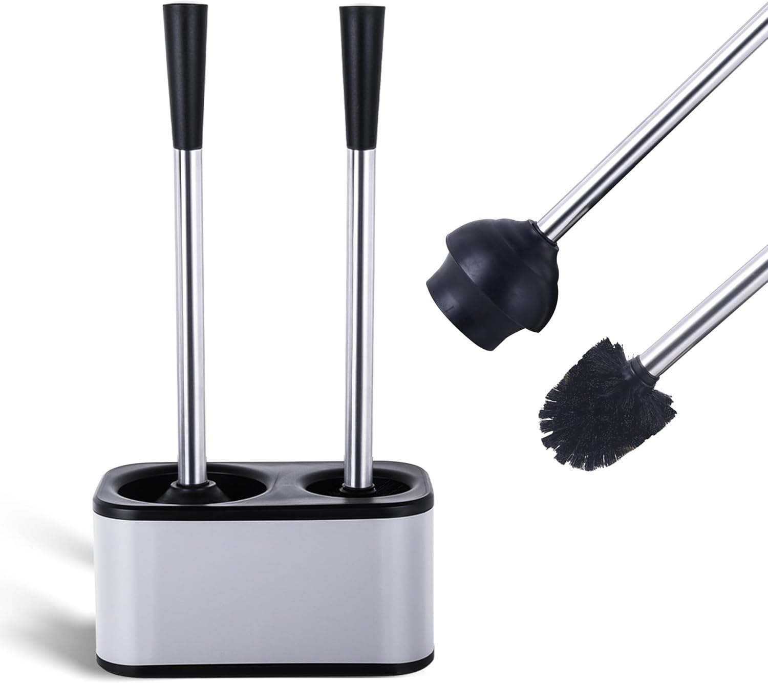 My Joy Shop Stainless Steel Toilet Brush and Holder Set
