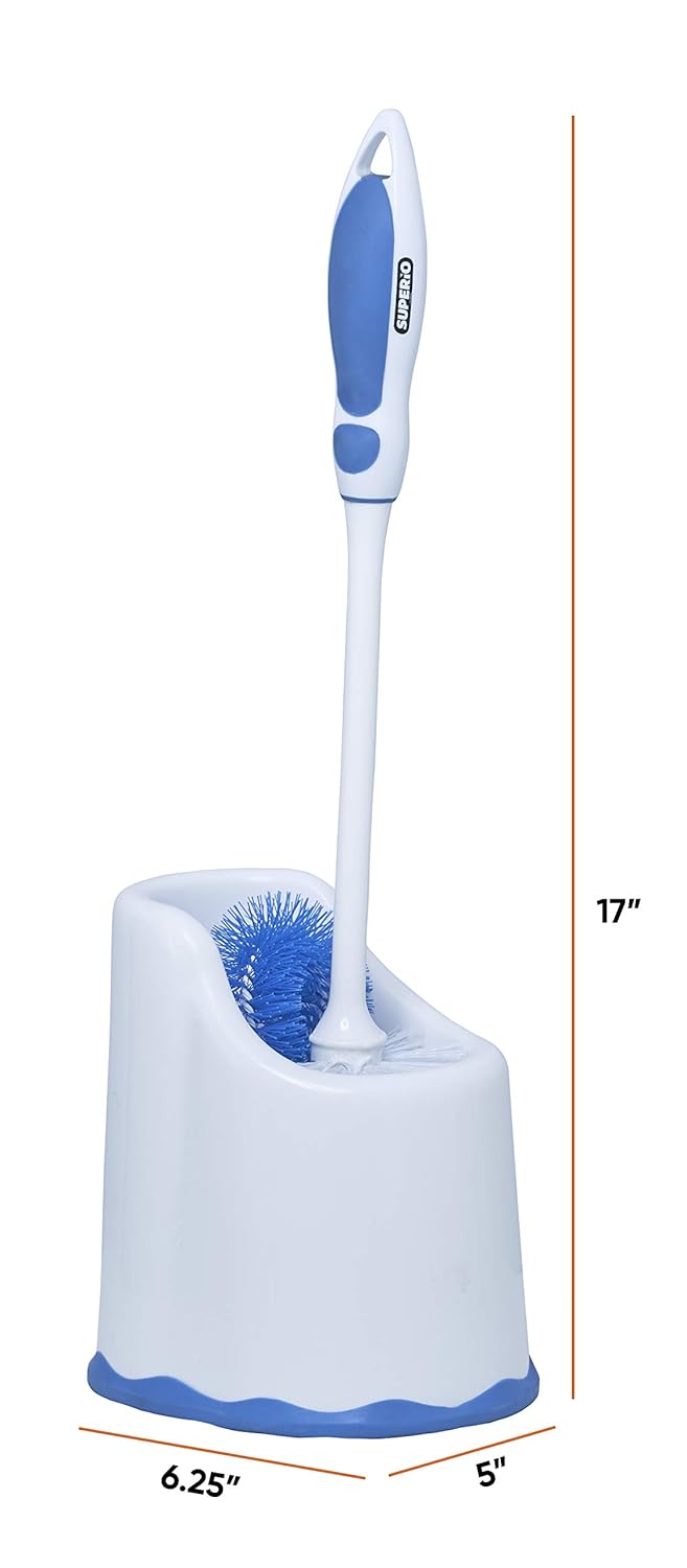 Superio Toilet Brush and Holder Set with Storage Caddy