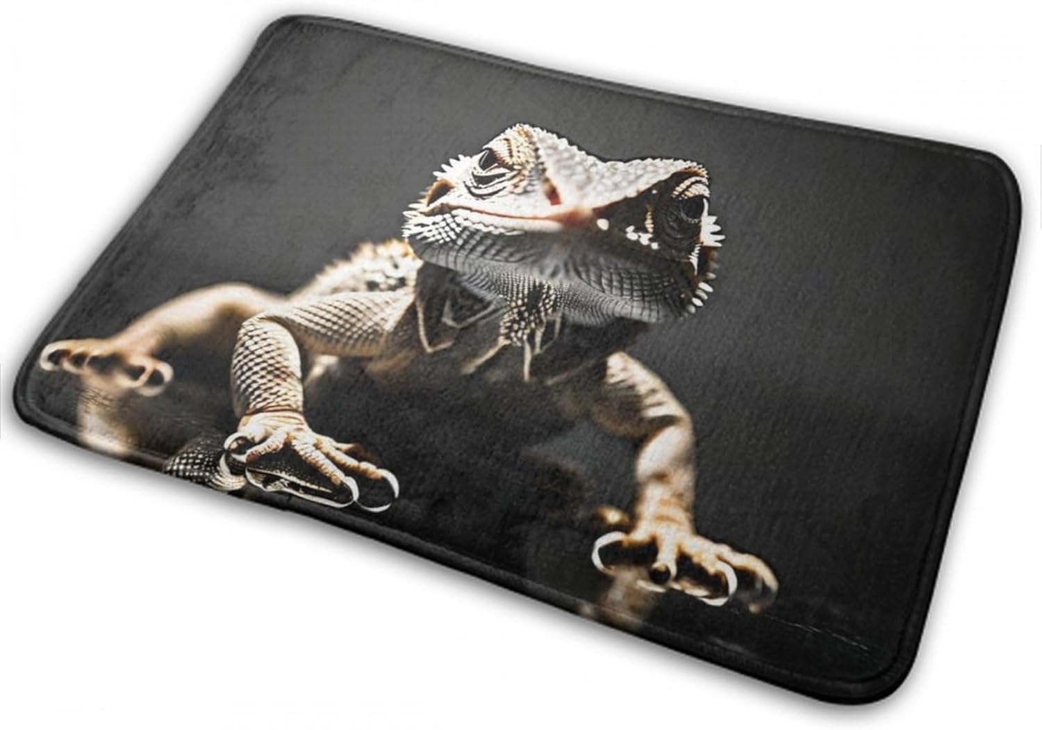 BoomDragon Anti-Slip Bath Mat with Cool Bearded Dragon Pattern