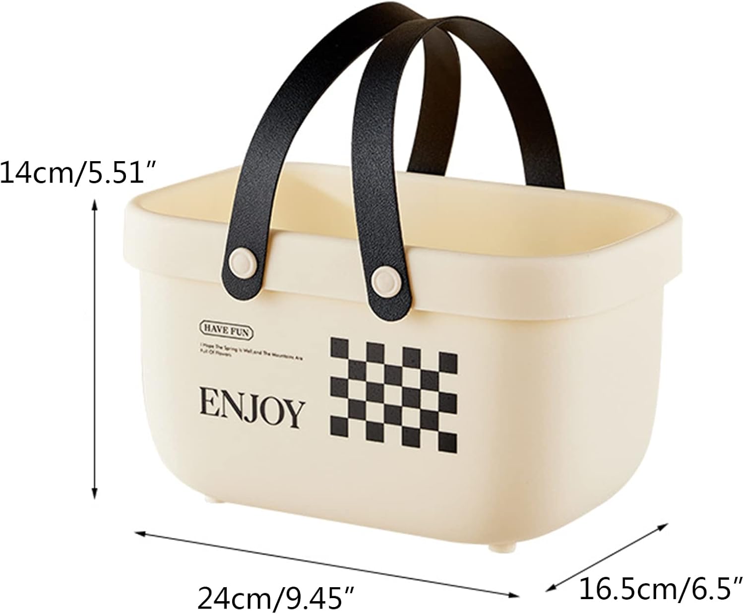 ASYWISH Home Shower Organizer Tote Basket with Handle