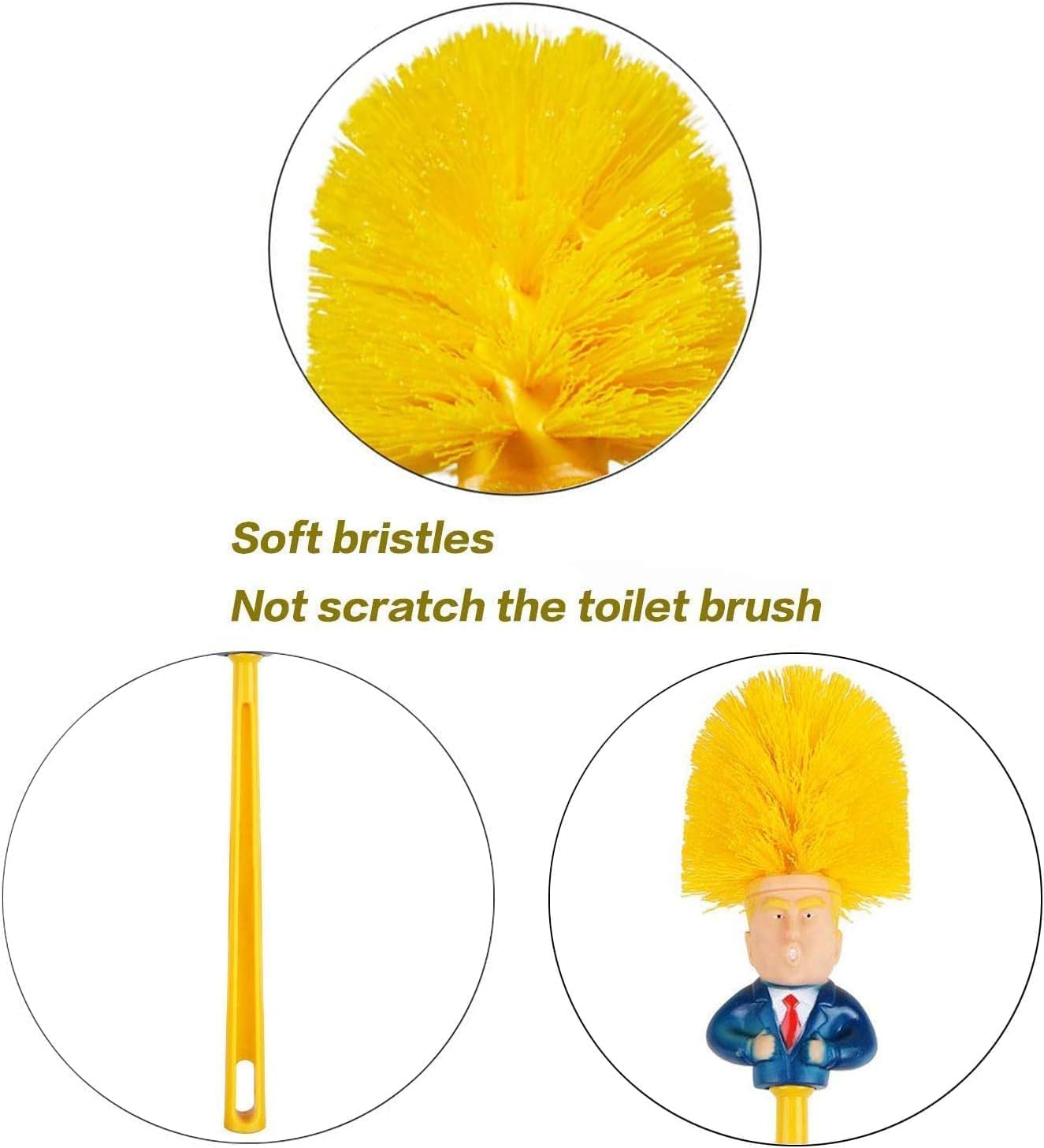 3pcs Toilet Brush Funny Bathroom Cleaning Tools