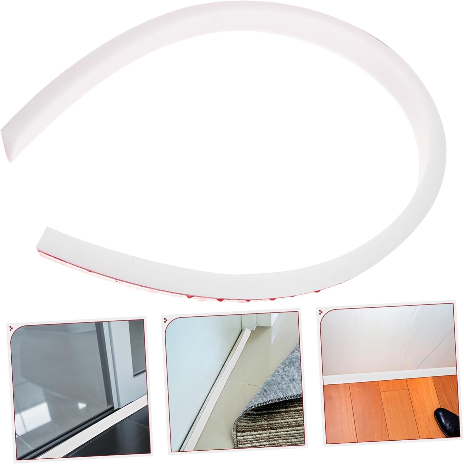 Tofficu Water Strip Shower Splash Guard Removable Cover