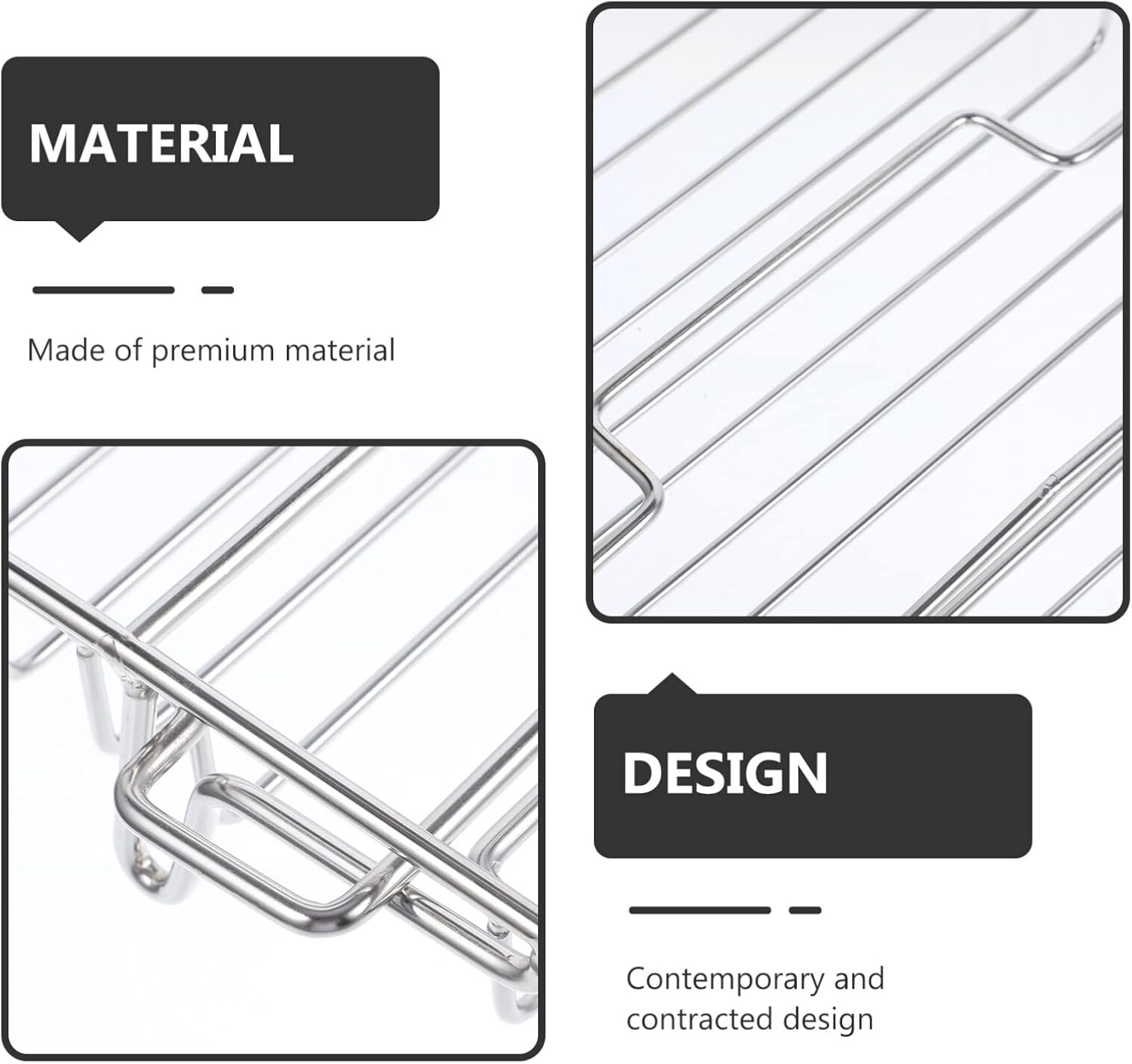 Cabilock Adhesive Wall Shower Rack with Smooth Edges