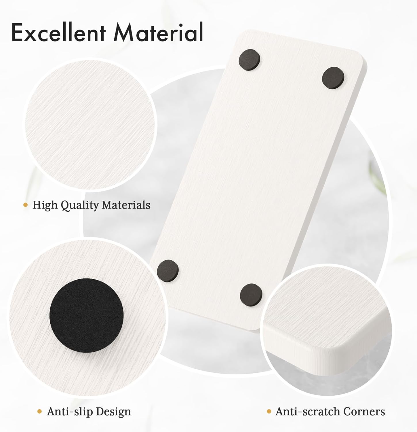 AmazerBath 4 Pack Stone Drying Trays for Bathroom Sink and Kitchen Counter