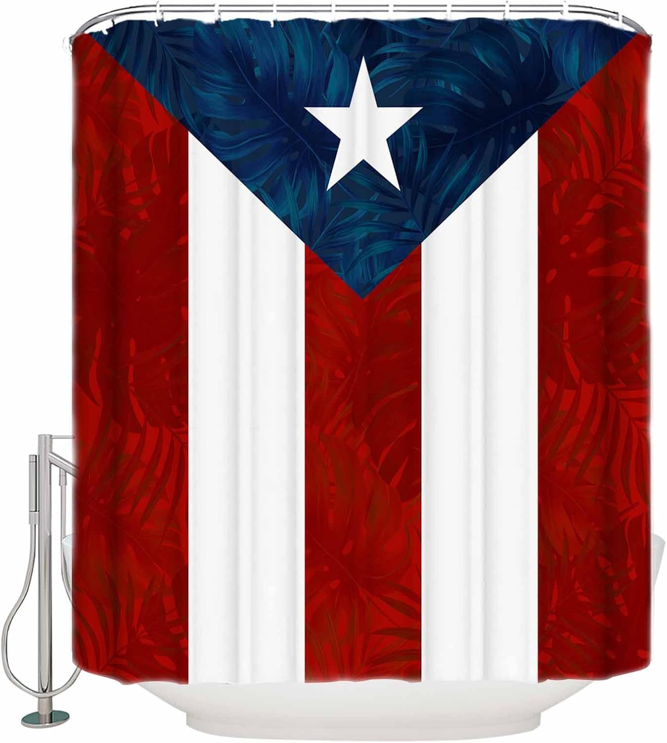 ZOE GARDEN Waterproof Shower Curtain Set with Hook 60x72