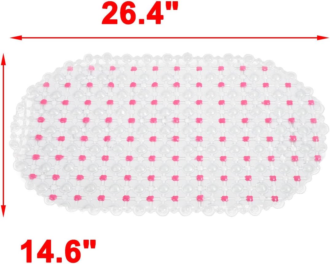 Soft Rubber Bathtub Shower Mat Pad 67x37cm
