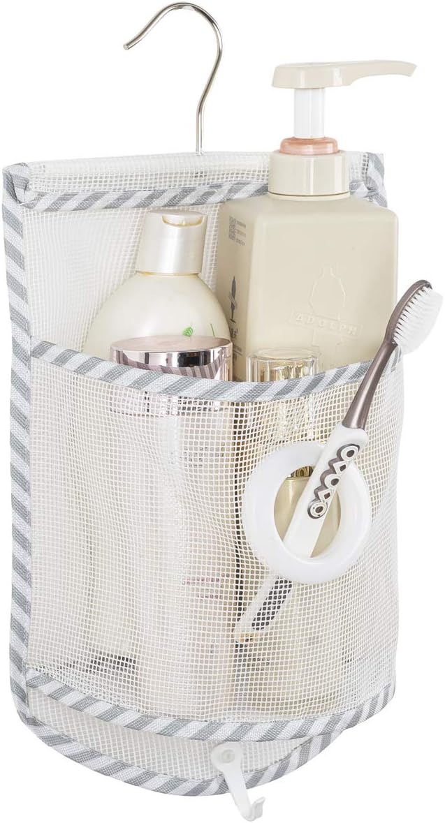ALYER Small Hanging Mesh Shower Caddy with Rotatable Hanger