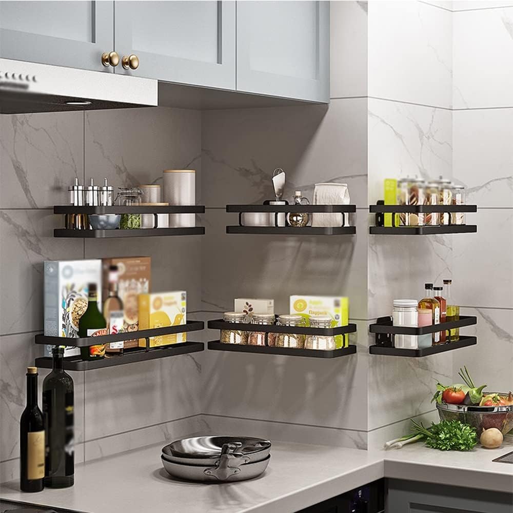 Shower Caddy Organizer with Raised Fence and Thick Frame