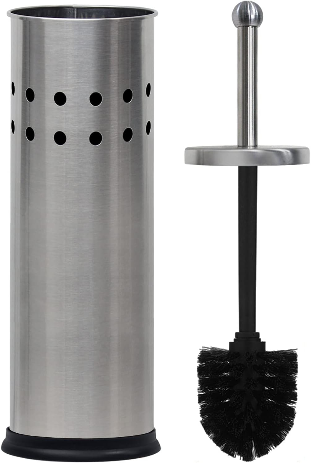 Blue Donuts Toilet Brush with Chrome Holder
