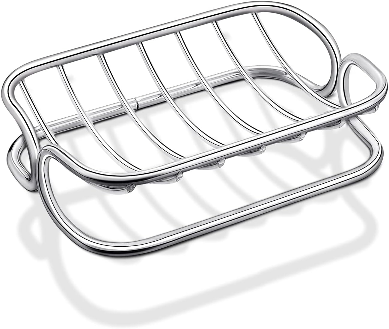 Patelai Stainless Steel Bar Soap Dish Self Draining