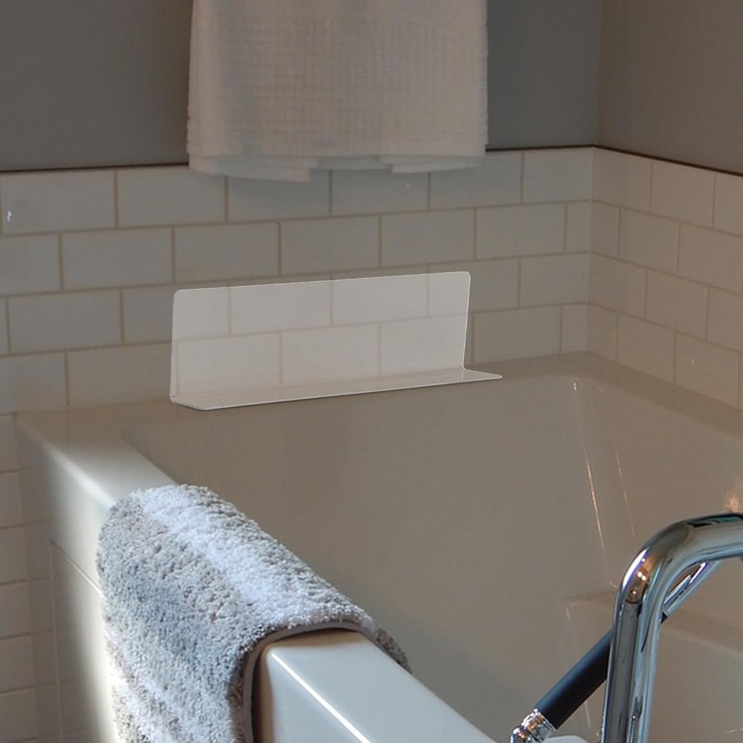 Cabilock Anti-Splash Baffle Tub Guard for Shower and Bathtub