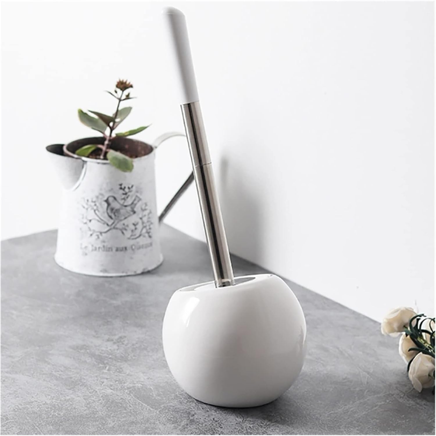 Durable Toilet Brush with Suction Cup for Strong Clog Removal