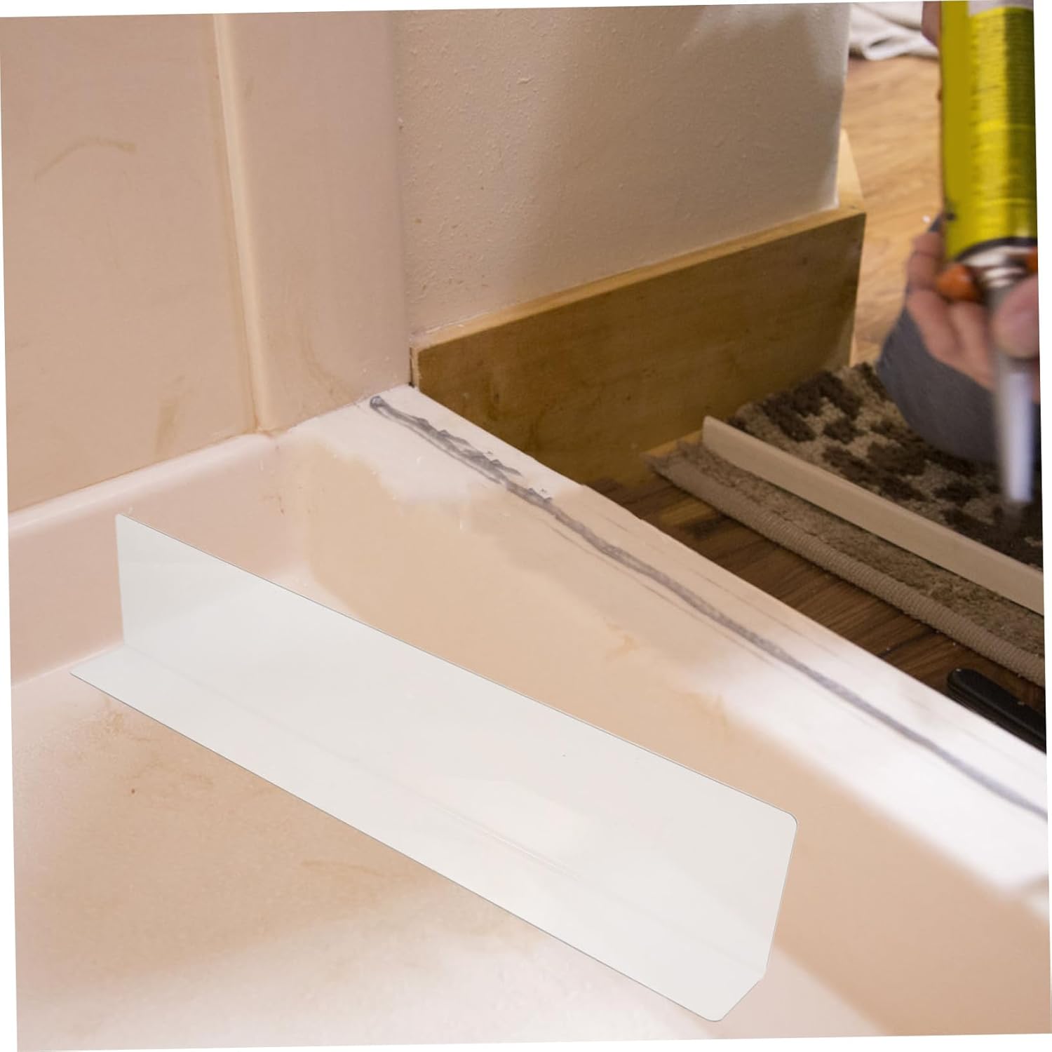 Gadpiparty Bathtub Corner Water Guard Splash Barrier