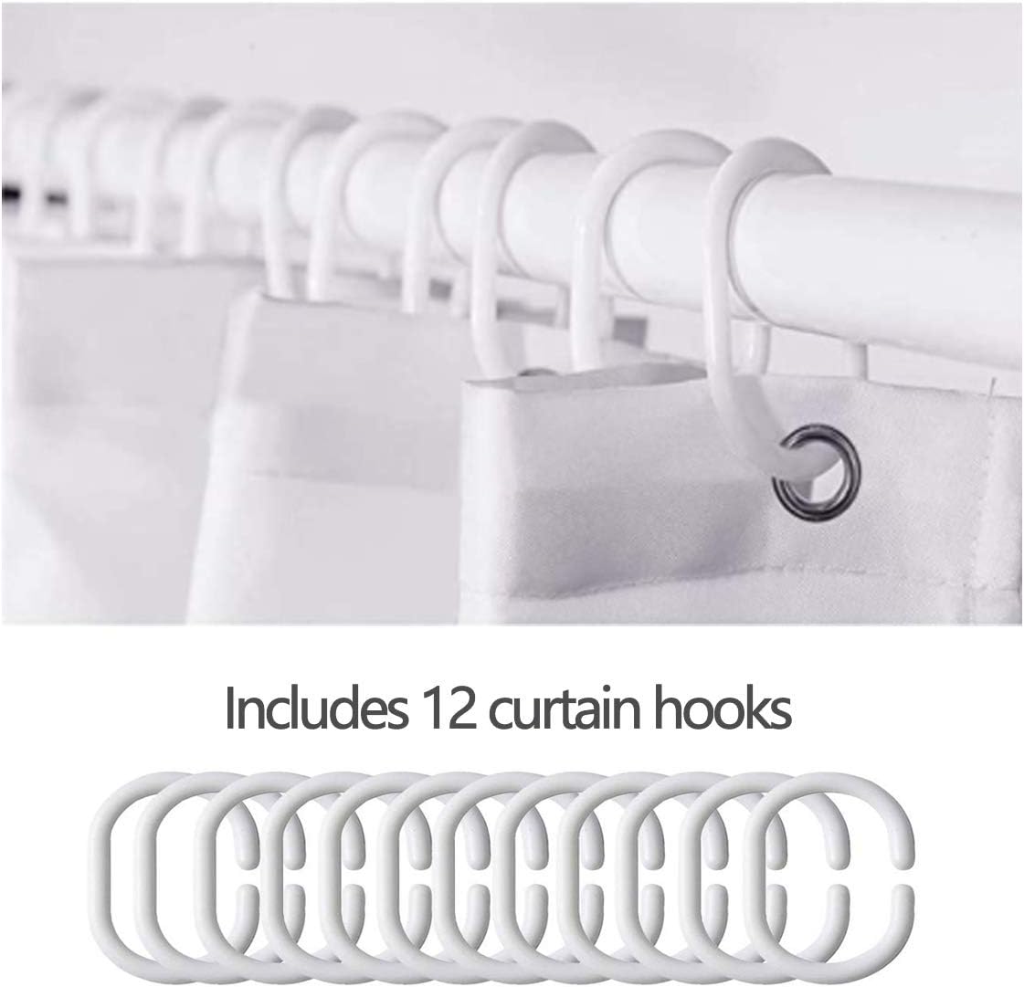 Feelyou Human Brain Shower Curtain Set with 12 Hooks