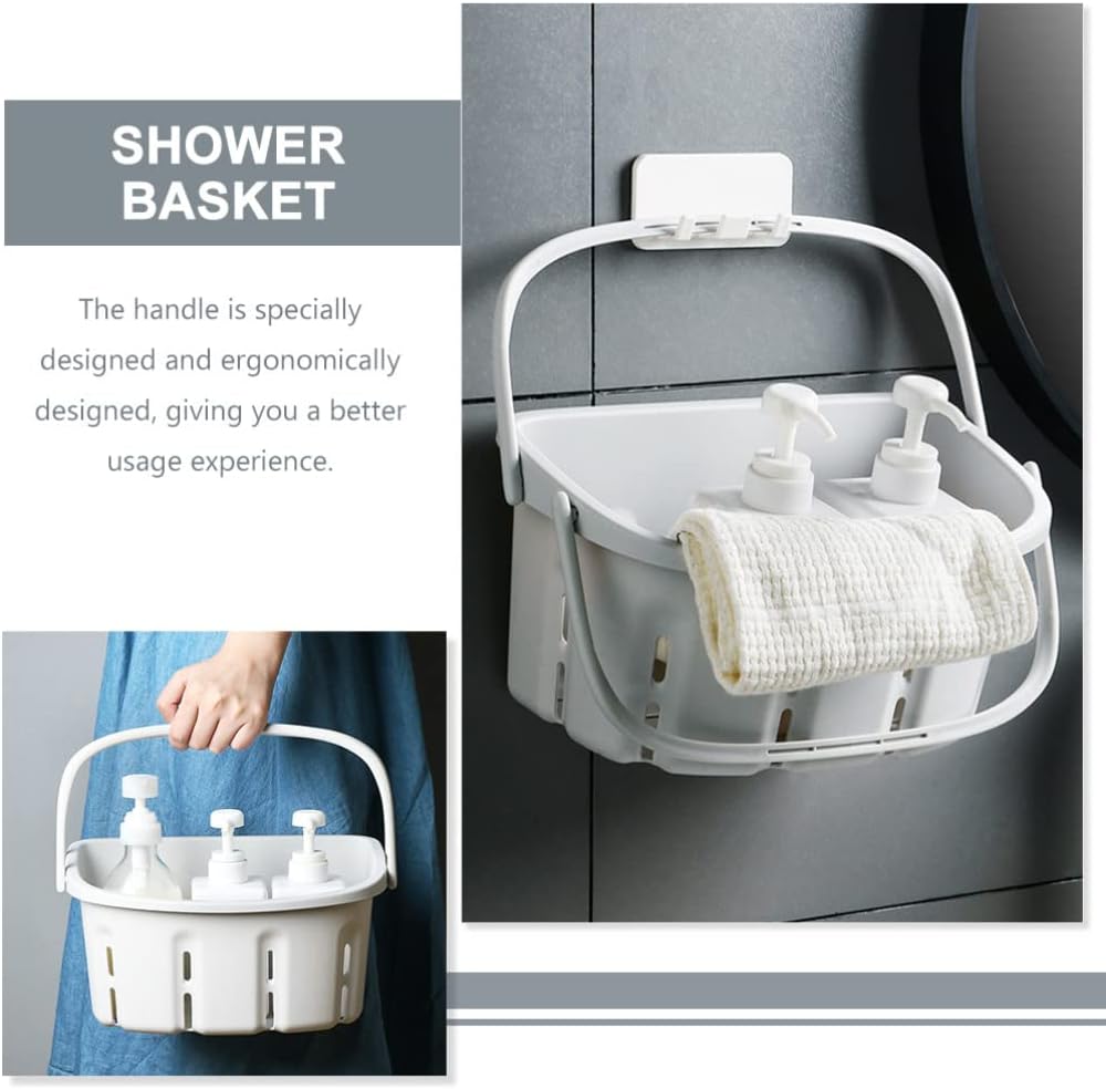STOBAZA Portable Shower Storage Basket Organizer