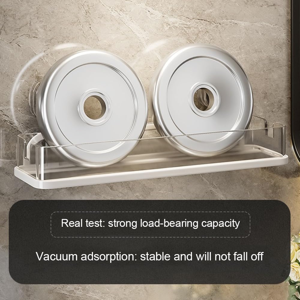 Shower Caddy with Suction Cup Mount Wall Storage Rack