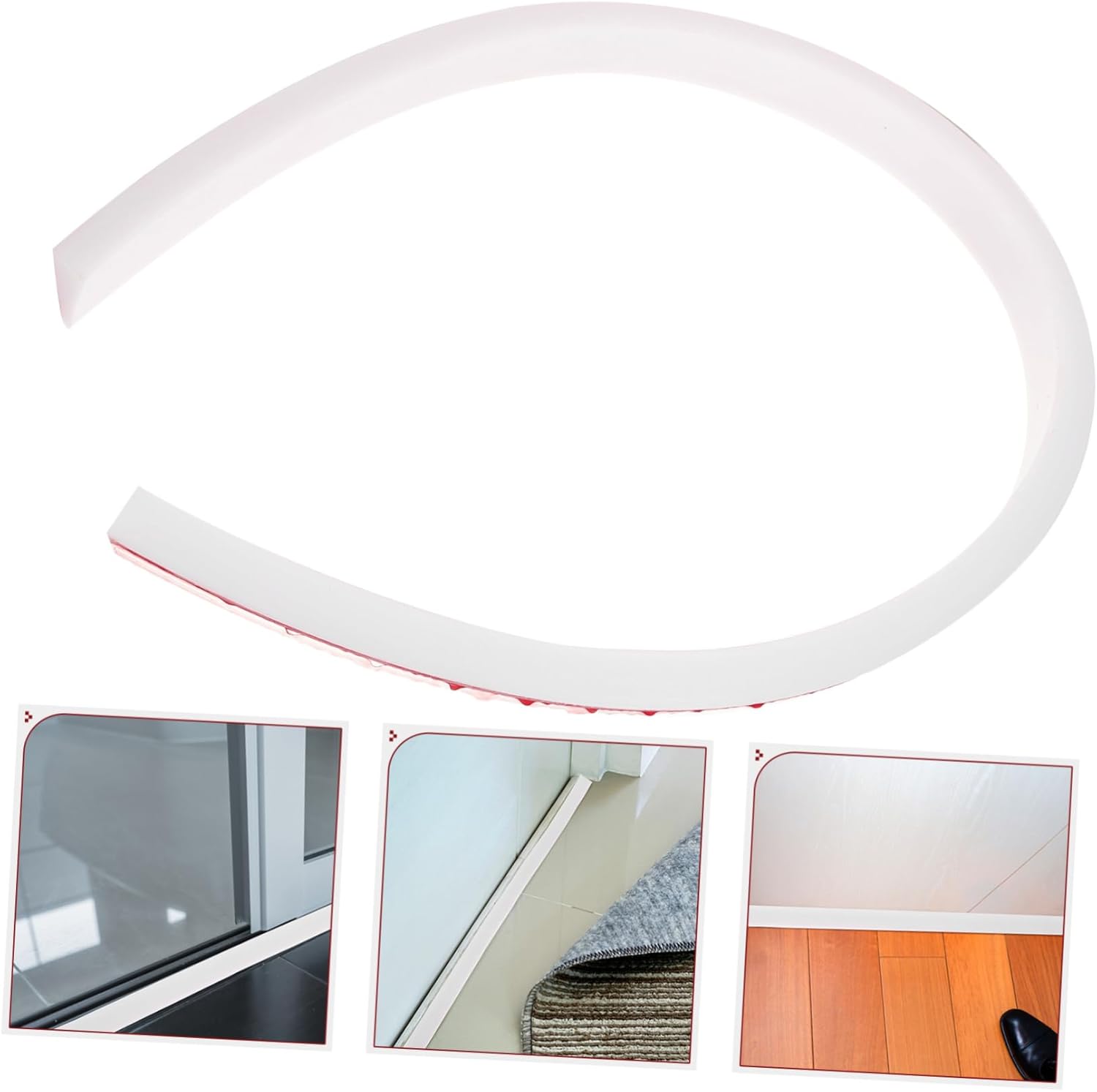 TEHAUX Water Guard Strip Shower Drain Stopper for Boys Girls