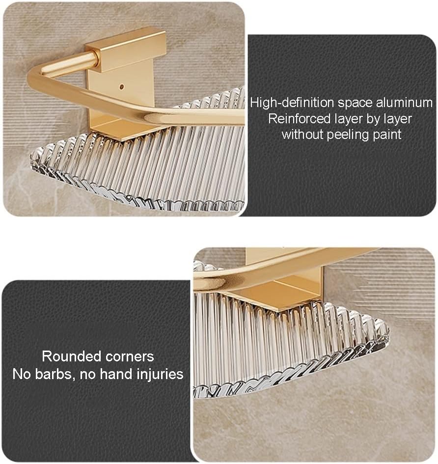 ANNBKA Gold Single Layer Shower Caddy Organizer