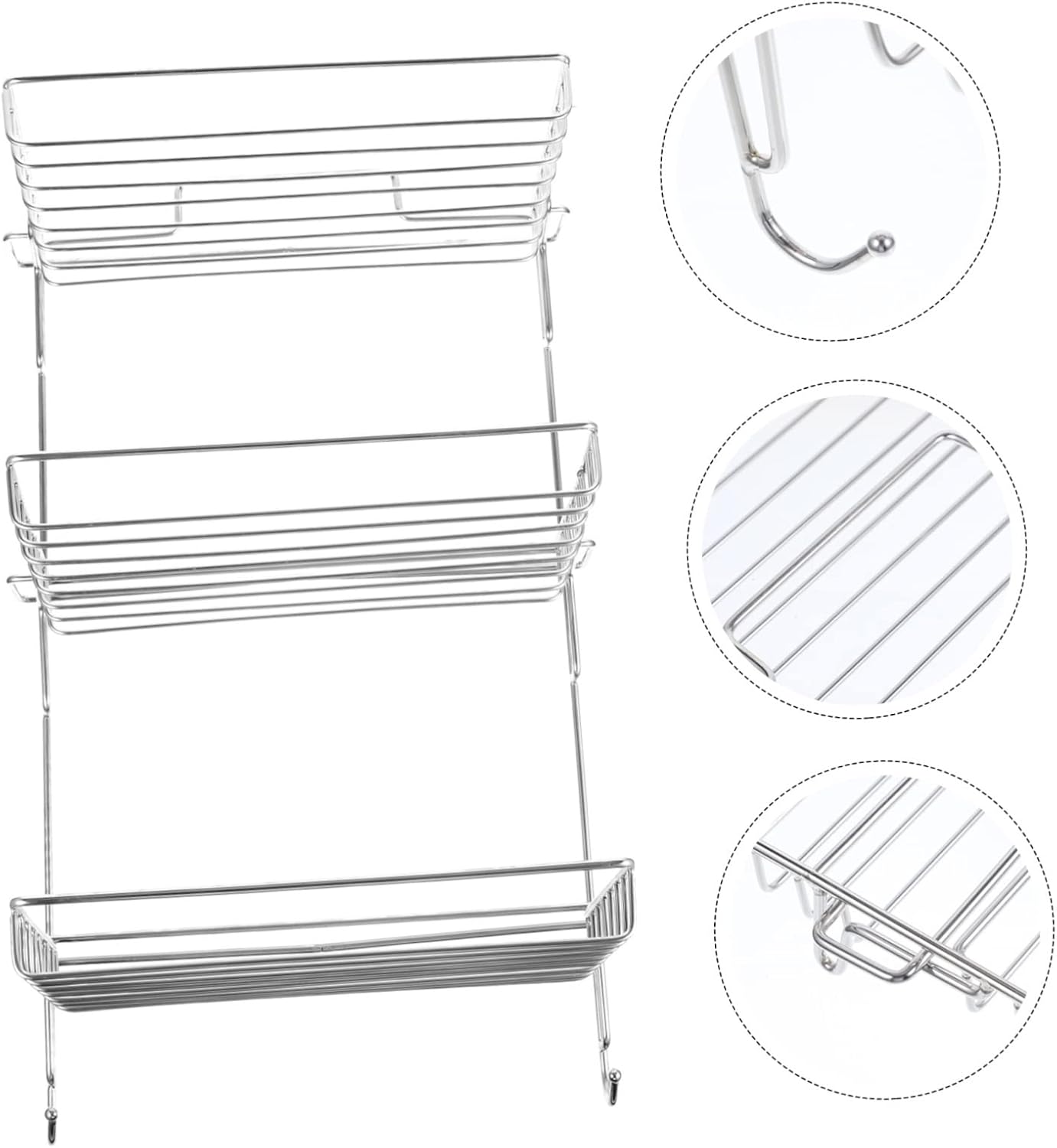 COSMEVIVI Stainless Steel Wall Mounted Shower Caddy