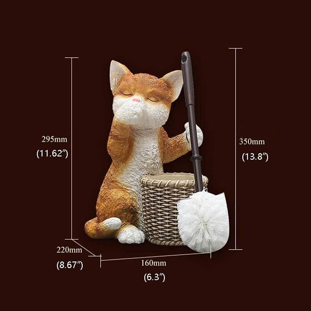 Inktus Resin Toilet Brush Set with Bracket and Holder