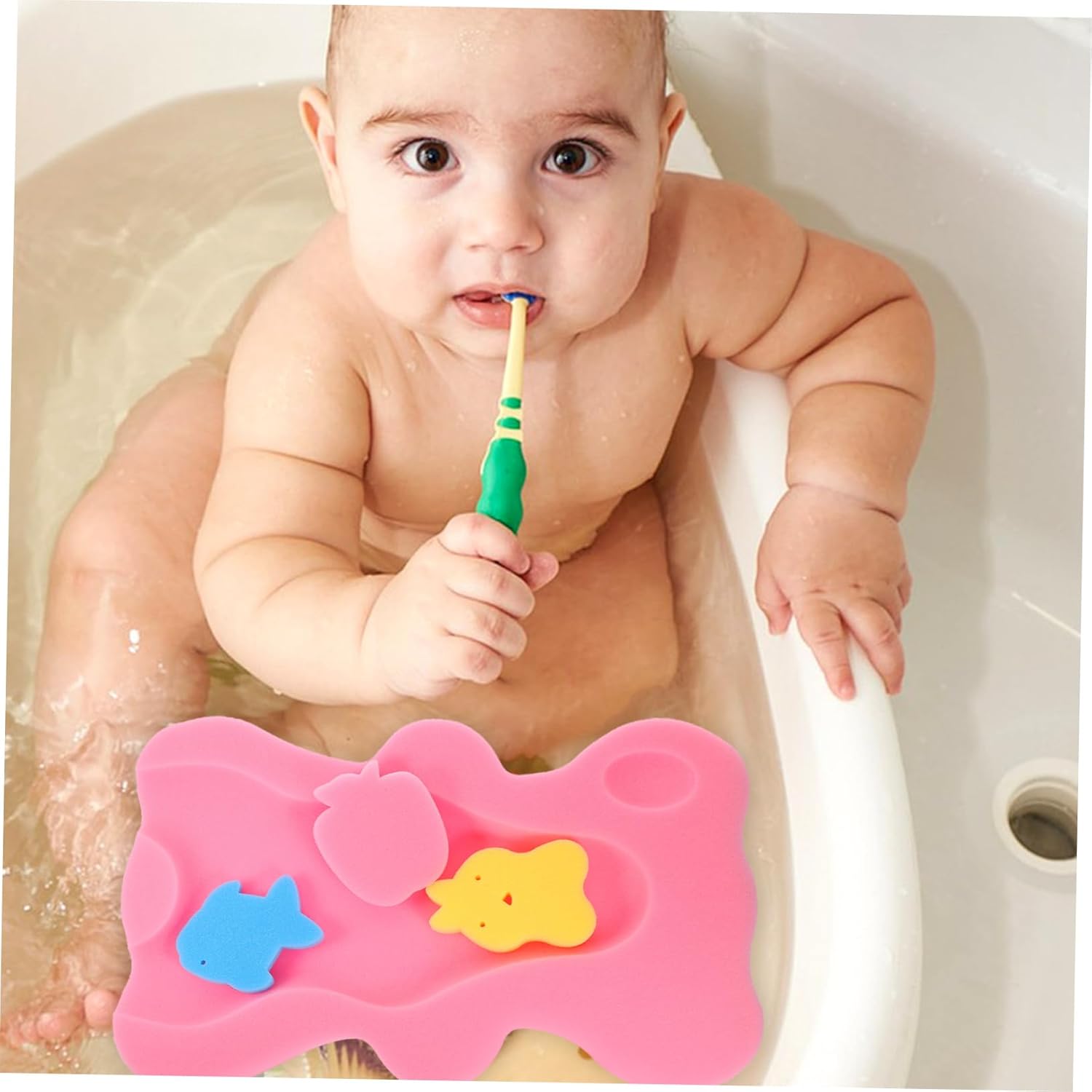 GALPADA Non-Slip Bath Cushion Mat for Newborn