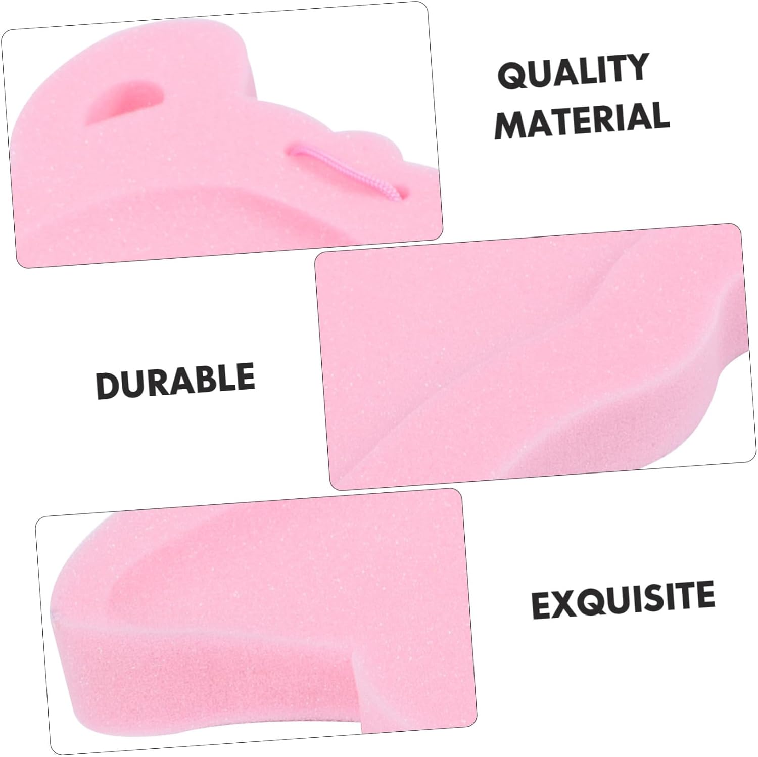 Pink Cartoon Bath Mat Non-Slip Sponge Cushion for Babies