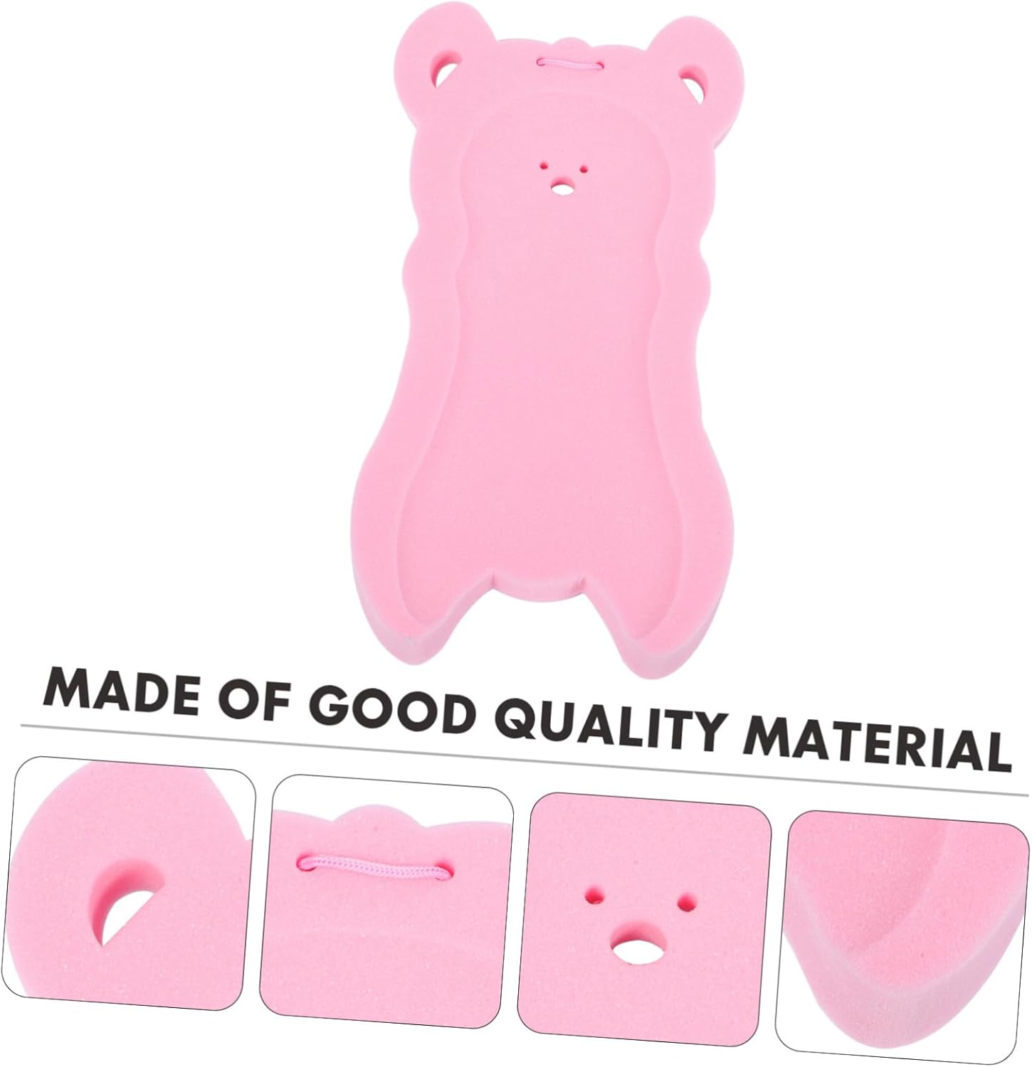 Hoement Baby Sponge Mat Non-Slip Bath Cushion Pink 1