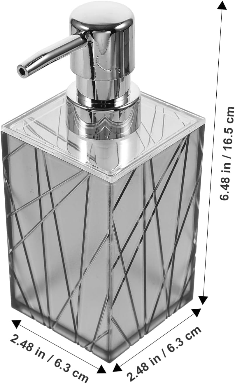 Garneck Bathroom Soap Dispenser Set with Shampoo Toothbrush Holder