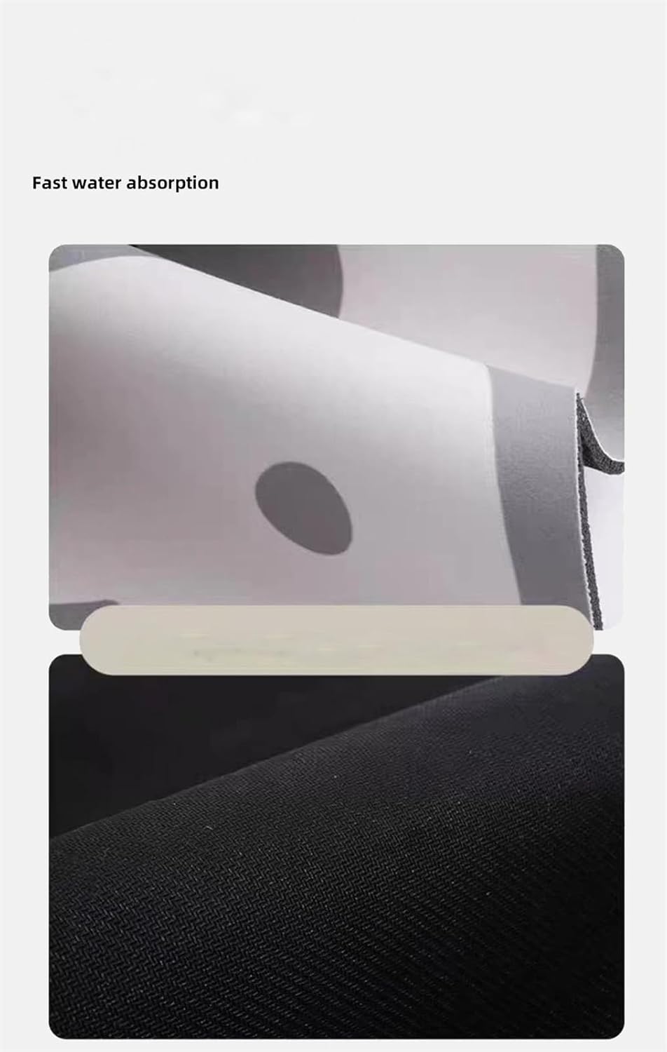 KAWABOSS Stone Bath Mat Quick Dry Non Slip