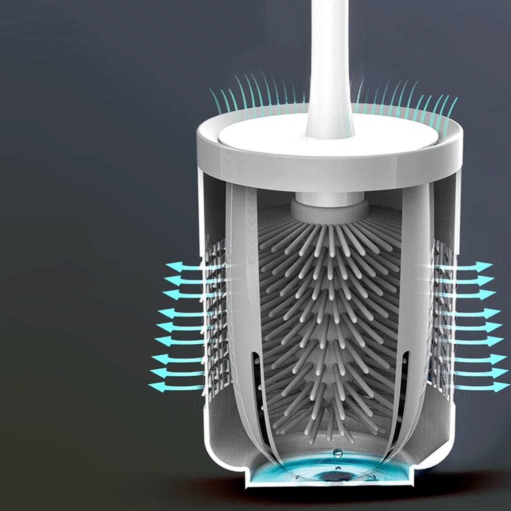 Stylish Toilet Brush with Holder for Easy Cleaning
