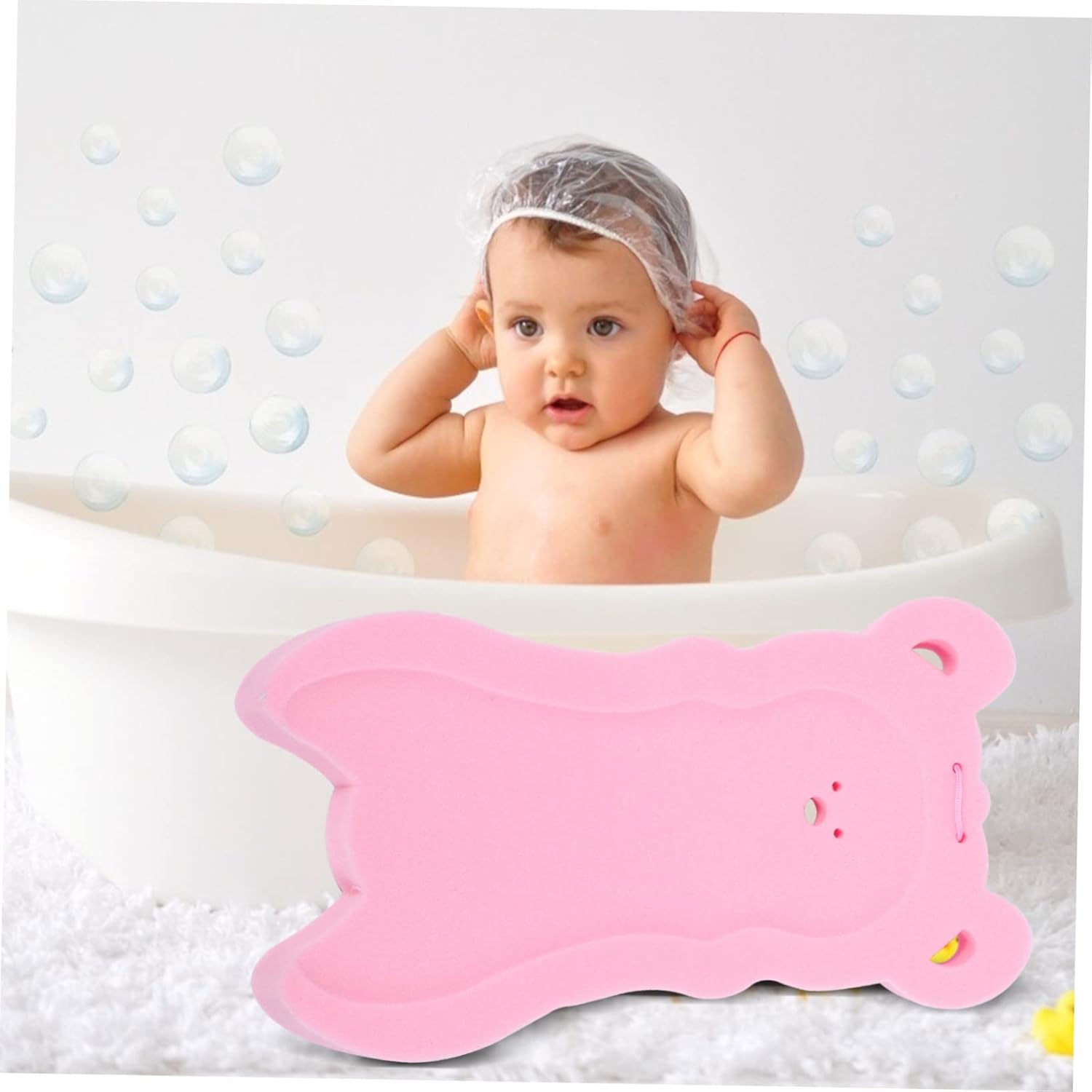 KONTONTY Comfortable Non-Slip Bathtub Mat with Cartoon Design