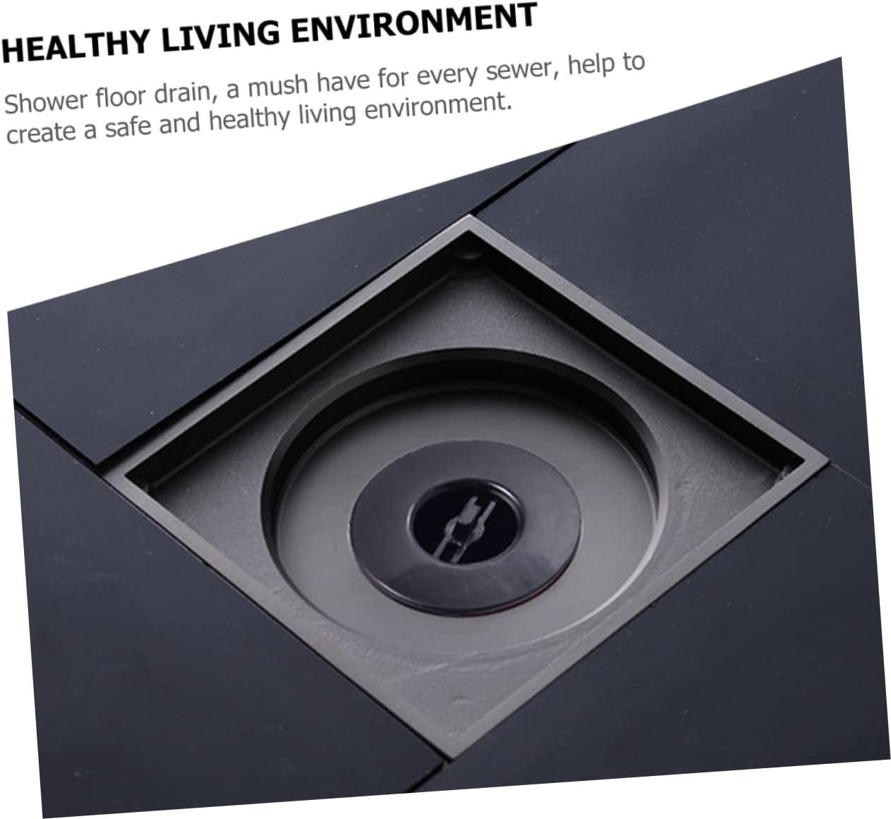 DIYEAH Magnetic Shower Floor Drain Cover Odor-Proof Hair Catcher