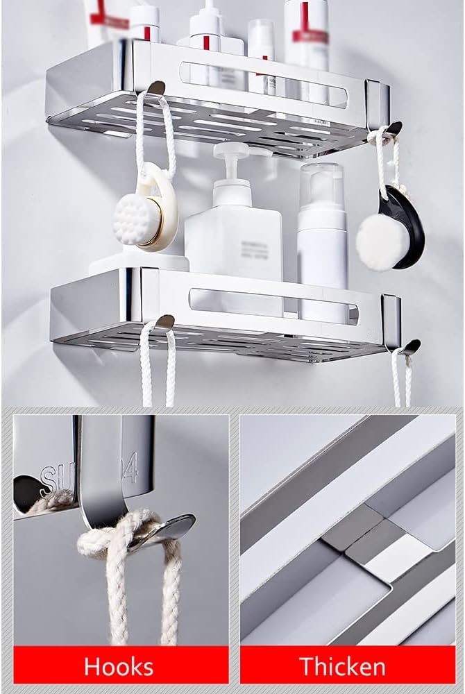 Stainless Steel Shower Caddy Corner Rack Organizer